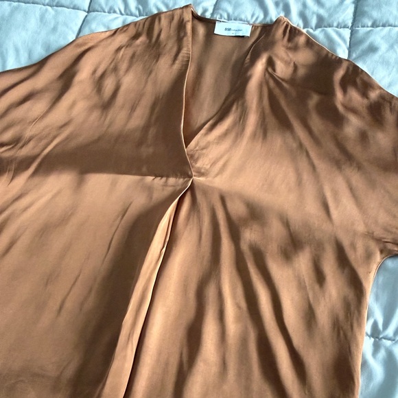 BSB V-Neck Blouse | 100% Viscose Satin-Look | EU 40 / US M - Picture 8 of 11